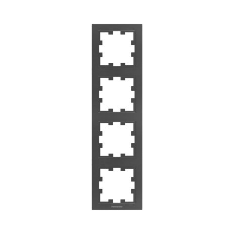 Rame - Rama priza 4 module verticala Karre Plus 55 Fumuriu