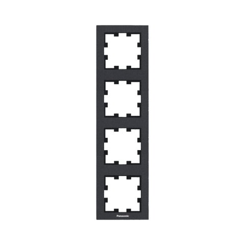 Rame - Rama priza 4 module verticala Karre Plus 55 Negru
