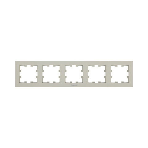 Rame - Rama priza 5 module orizontala Karre Plus 55 Soft Touch Sandstone