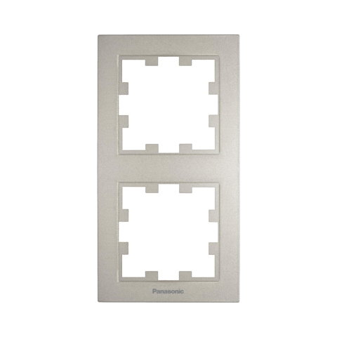 Rame - Rama priza dubla verticala Karre Plus 55 Bronz