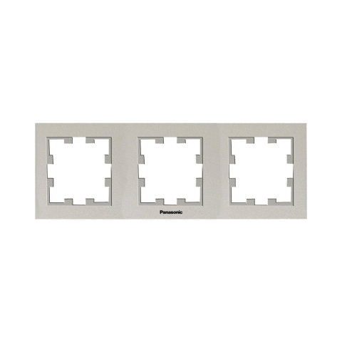 Rame - Rama priza tripla orizontala Karre Plus 55 Bronz