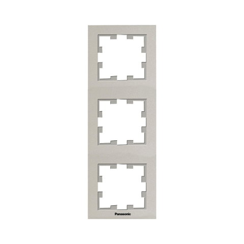 Rame - Rama priza tripla verticala Karre Plus 55 Bronz