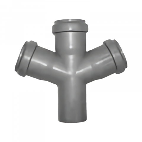 Canalizare interioara PP - Ramificatie dubla PP D.110 x 110 x 110 mm x 67 grade