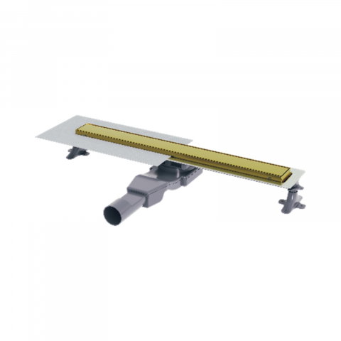Baie - Rigola de dus 600 mm Linear auriu periat Wirquin