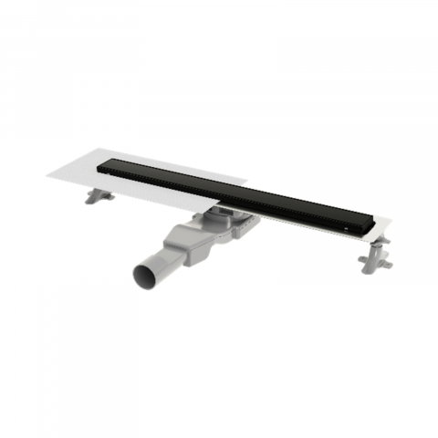 Rigole de dus - Rigola de dus 600 mm Linear negru mat Wirquin
