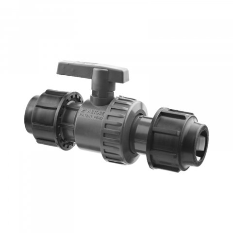 Tuburi, robineti, fitinguri PEHD pentru alimentare apa - Robinet apa PVC D.32 mm mufa-mufa Valrom
