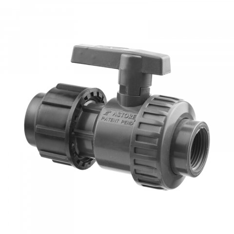 Tuburi, robineti, fitinguri PEHD pentru alimentare apa - Robinet apa PVC D.40 x 1.1/4" MUFA HOL Valrom