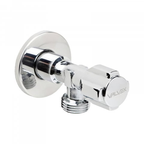 Robineti apa - Robinet coltar cromat cu ventil 1/2" x 1/2" Base Valvex