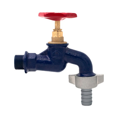 Robineti apa - Robinet dublu serviciu fonta albastru 3/4" (ION-RA34/11) SLK