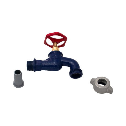 Robinet dublu serviciu fonta albastru 1/2" (ION-RA12/34) SLK [2]