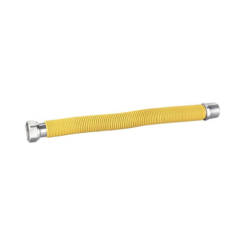 Tevi, fitinguri si accesorii pentru instalatii gaz - Racord flexibil extensibil din inox pentru gaz 1/2" Filet interior - exterior L= 100-200 mm SLK