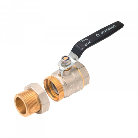 Robinet sferic alama cu olandez si maner 1.1/2" MF [1]