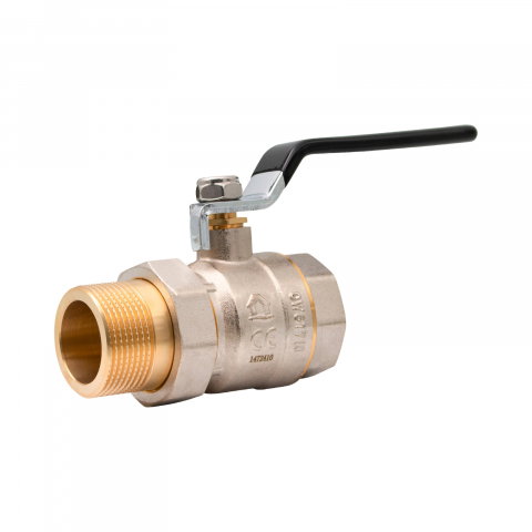 Robineti apa - Robinet sferic alama cu olandez si maner 1.1/2" MF