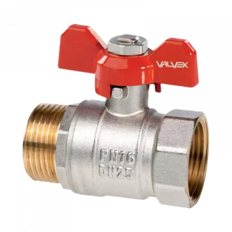 Robineti apa - Robinet sferic, cu presetupa si fluture de aluminiu 3/4" filet exterior Oro Valvex