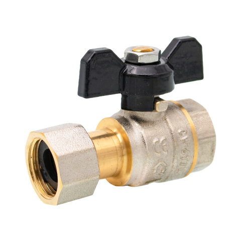 Robineti apa - Robinet sferic tip fluture cu olandez 3/4" filet interior SLK
