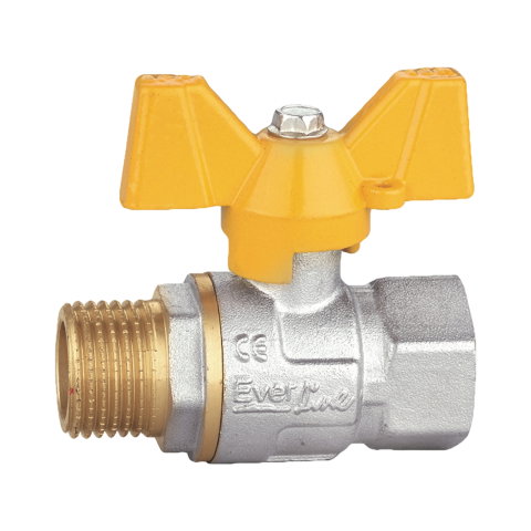 Robineti gaz - Robinet tip fluture pentru gaz 3/4" filet exterior - interior SLK