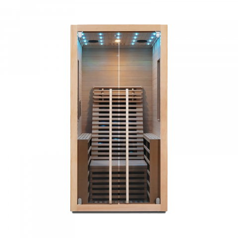 Baie - Sauna uscata cu incalzitor de carbon-magneziu, 100 x 130 x 195 cm, Carbon 1 Sanotechnik