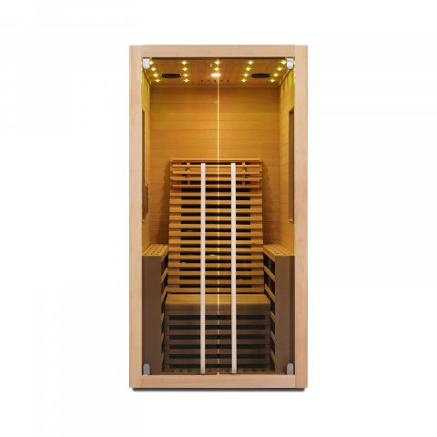 Sauna uscata cu incalzitor de carbon-magneziu, 100 x 130 x 195 cm, Carbon 1 Sanotechnik [1]