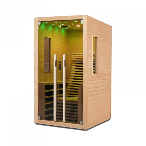 Sauna uscata cu incalzitor de carbon-magneziu, 100 x 130 x 195 cm, Carbon 1 Sanotechnik [7]