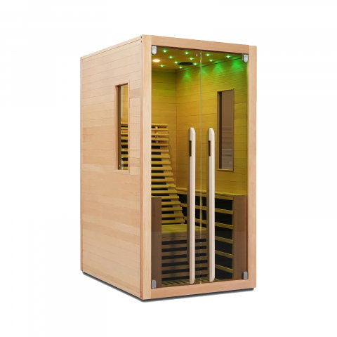 Sauna uscata cu incalzitor de carbon-magneziu, 100 x 130 x 195 cm, Carbon 1 Sanotechnik [6]