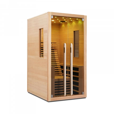Sauna uscata cu incalzitor de carbon-magneziu, 100 x 130 x 195 cm, Carbon 1 Sanotechnik [5]