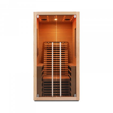 Sauna uscata cu incalzitor de carbon-magneziu, 100 x 130 x 195 cm, Carbon 1 Sanotechnik [2]