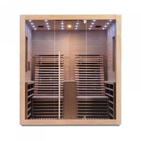 Baie - Sauna uscata cu incalzitor de carbon-magneziu, 180 x 150 x 195 cm, Carbon 2 Sanotechnik
