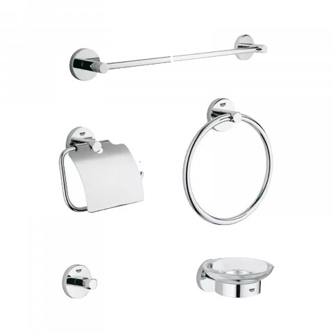 Seturi accesorii baie - Set accesorii baie Grohe Essentials 5 piese