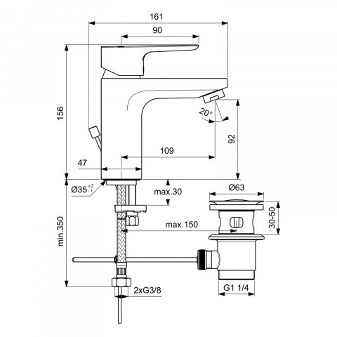 Set cada cu bara CERAPLAN III promo 3 in 1 (BC560AA, B0718AA si B2621AA) Ideal Standard [2]