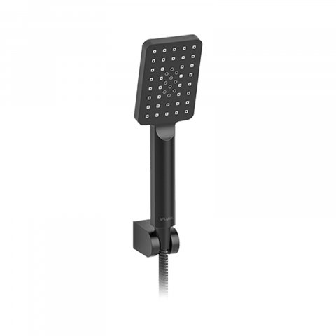 Accesorii dus - Set de dus cu punct, 3 functii LOFT Black Valvex
