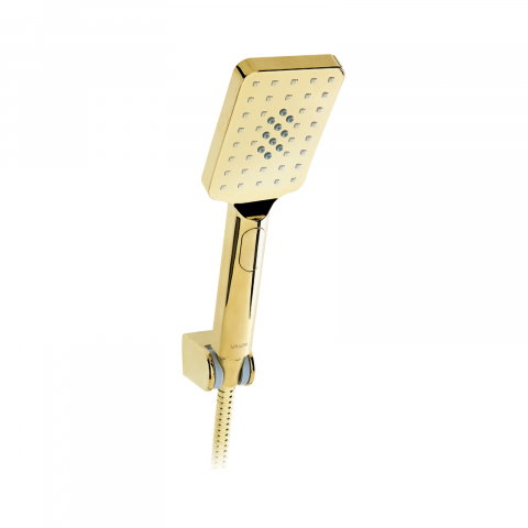 Accesorii dus - Set de dus cu punct, 3 functii LOFT Gold Valvex