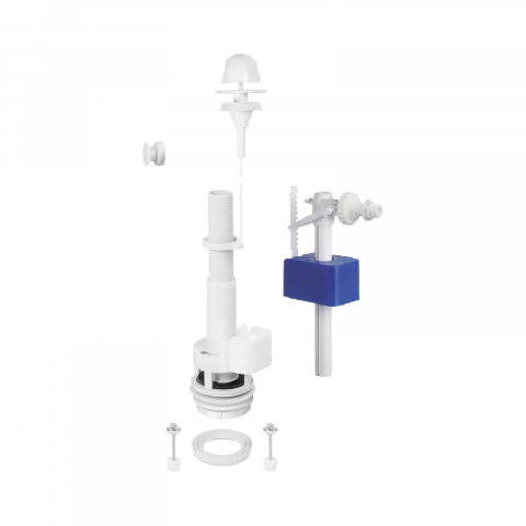 Baie - Set mecanism WC tragere buton unic si flotor lateral