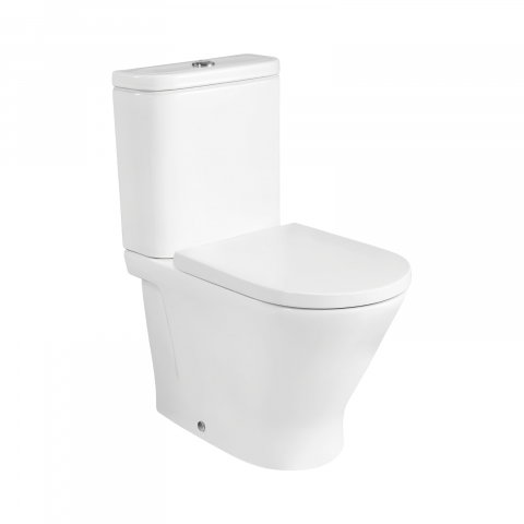 Baie - Set vas WC stativ compact Rimless The Gap Roca