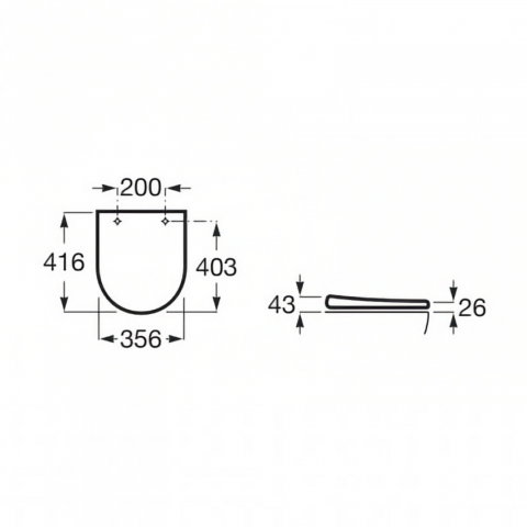 Set vas WC stativ compact Rimless The Gap Roca [7]