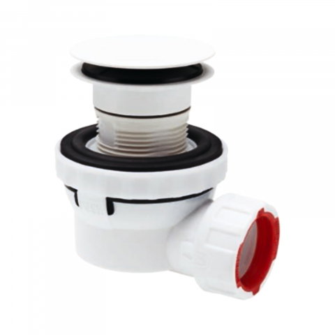Baie - Sifon lavoar Nano Quick-Clack alb membrana antimiros WIRQUIN