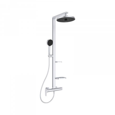 Coloane de dus - Sistem de dus cu baterie dus Ceraflow Alu+ Argintiu Ideal Standard