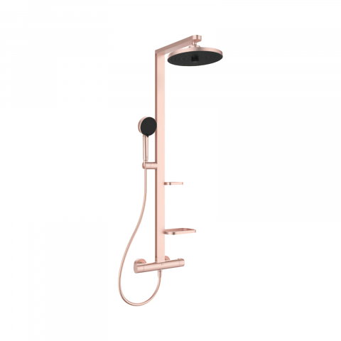 Coloane de dus - Sistem de dus cu baterie dus termostatata Ceratherm Alu+ Rose Ideal Standard