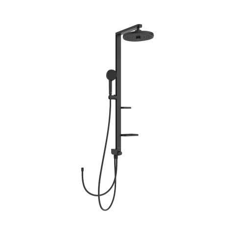 Coloane de dus - Sistem de dus cu divertor Ceraflow Alu+ Negru Ideal Standard