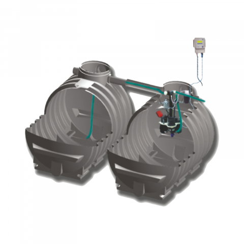Sisteme epurare ape uzate - Statie epurare aquaClean  SBR 13/20 LE Q= 2,4 mc / zi Valrom