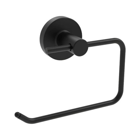 Accesorii baie - Suport hartie igienica Iobagno Alfa AC1513BK negru mat fara clapeta