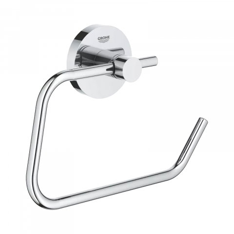 Accesorii baie - Suport hartie igienica Grohe Essentials, fara aparatoare, crom