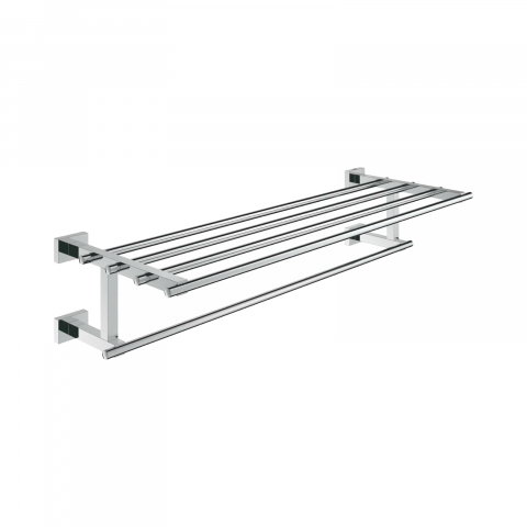 Accesorii baie - Suport prosop multiplu Grohe Essentials Cube, 60 cm, crom