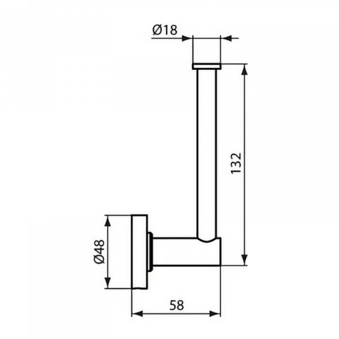 Suport rezerva hartie igienica Iom crom Ideal Standard [2]