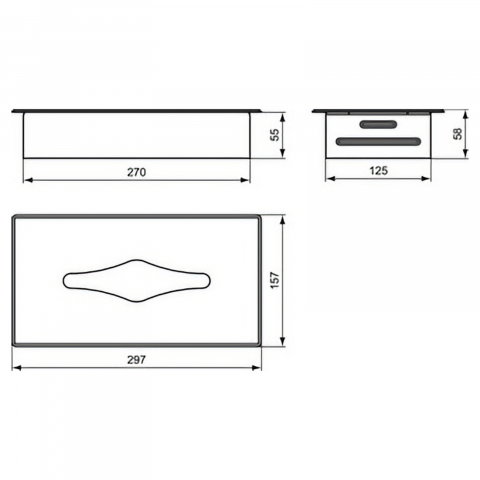 Suport pentru prosoape de hartie Iom incastrat Ideal Standard [1]