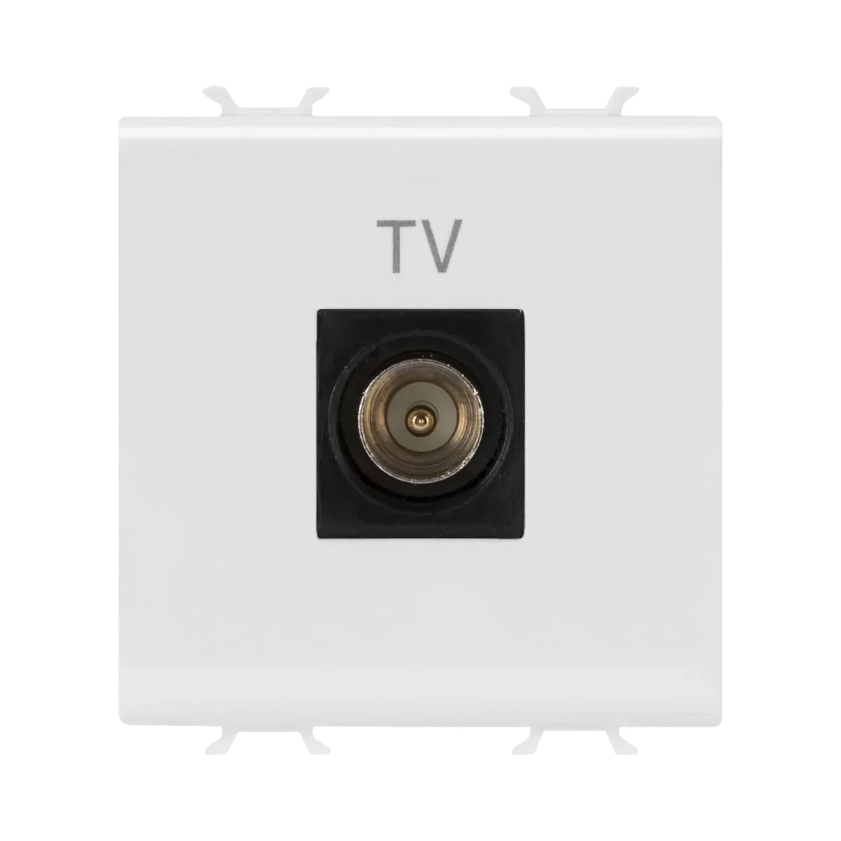 Prize, intrerupatoare si variatoare - TASTA PRIZA TV 2M ALB CHORUS - GEWISS | GW10367
