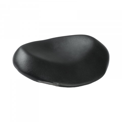 Baie - Tetiera neagra pentru cada cu guler PU Fibrex