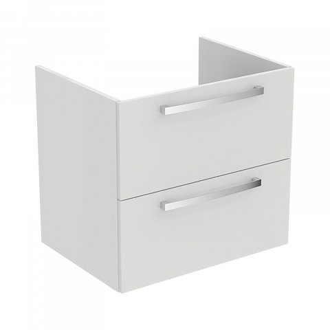 Mobilier simplu - Unitate de lavoar 60 cm, suspendata, 2 sertare alb lucios Ideal Standard