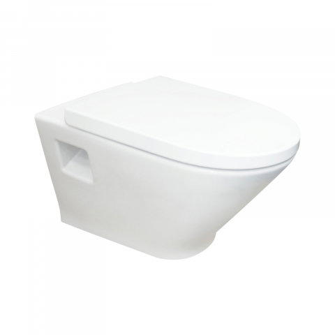 Baie - Vas WC Rimless, suspendat, evacuare orizontala The Gap Roca