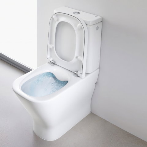 Vas WC Rimless lipit de perete, din portelan, cu evacuare dubla The Gap Roca [1]