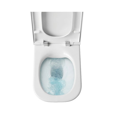 Vas WC Rimless lipit de perete, din portelan, cu evacuare dubla The Gap Roca [2]